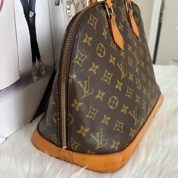 Authentic Louis Vuitton Alma Satchel Handbag Monogram VI0963 - Picture 5 of 15